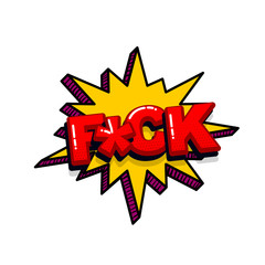 Fototapeta premium Pop art comic text