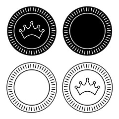 Obraz premium Checkers Board Game Pieces Vector Illustration Icon Symbol Graphic