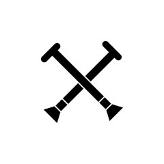 medical cane outline icon. Signs and symbols can be used for web, logo, mobile app, UI, UX