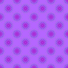Seamless pattern on the violet background