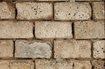 Old brick wall Texture Design. Empty white brick Background for Presentations and Web Design. A Lot...