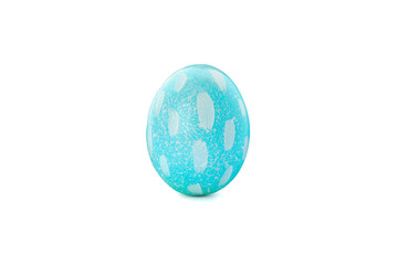 Decorative Easter egg isolated on white background. Festive tradition
