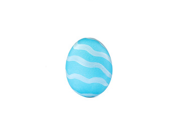 Decorative Easter egg isolated on white background. Festive tradition