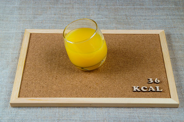 calorie juice orange 36 kcal 100 grams diet