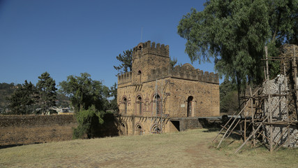 Castillo de Mentewab, Ciudadela de Fasil Ghebi, Gondar, Etiopía