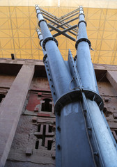 Casa del Salvador del Mundo Bete Medhane Alem en Lalibela, Etiopía