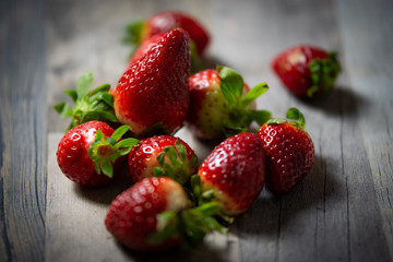 fresh strawberries with champagne scent