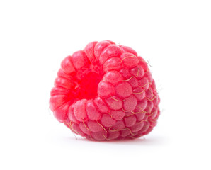 Raspberry isolated. Raspberry on white. Raspberries.