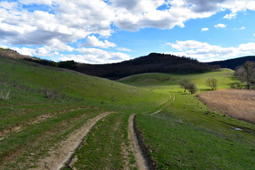 Naklejka premium road in the mountains