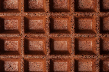 Chocolate waffles background