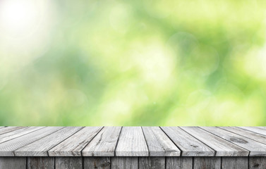 Empty wooden table background