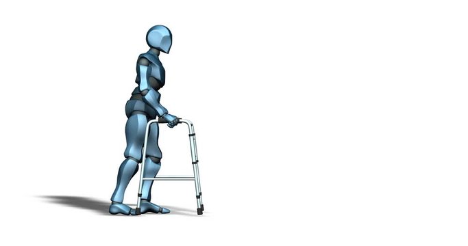 Concept / visual metaphor with copy space: Held back by aging technology? Use luma mask with middle section for perfect, no-fringe object and shadow key that works with any background. 