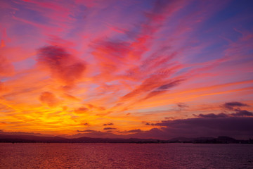 Bahia de Santander. Vista aerea.