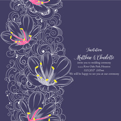 Seamless luxury pattern with flowers and clivia pattern.