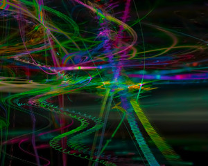 abstract digital fractal, beautiful design