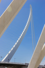 Modern bridge in Valencia