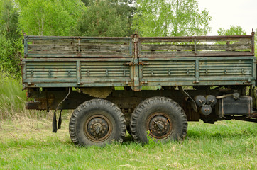 Bed of a military vehicle