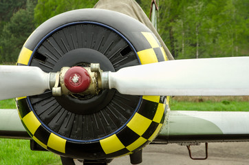 old aircraft close up