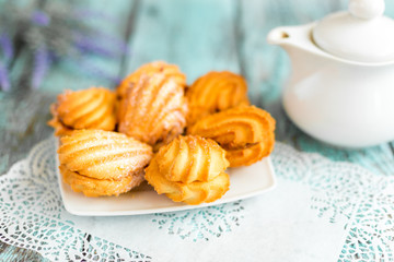 Sugar delicious baked dessert