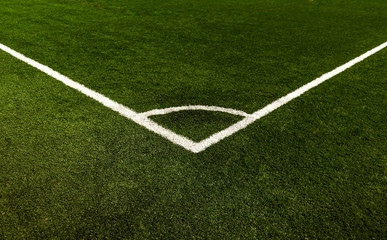 Fototapeta premium corner of soccer field