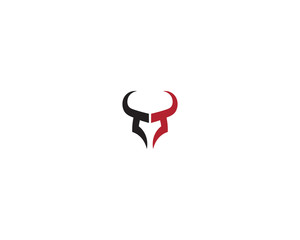 Bull horn logo and symbols template icons app