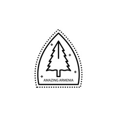 Passport stamp, visa, Armenia, amazing Armenia icon. Element of passport stamp for mobile concept and web apps icon. Thin line icon for website design and development