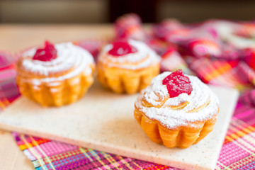 Bakery, biscuits, cookies concept. Delicious tasty homemade food and pastry. Cafe menu