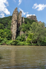 Ritlite - rock formations at Iskar River Gorge, Balkan Mountains, Bulgaria