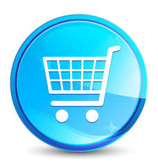 Ecommerce icon splash natural blue round button