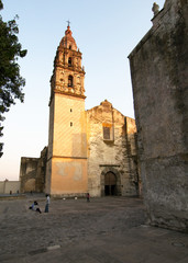 Fototapeta na wymiar Cathedral La Asuncion, Cuernavaca, Morelos, Mexico.