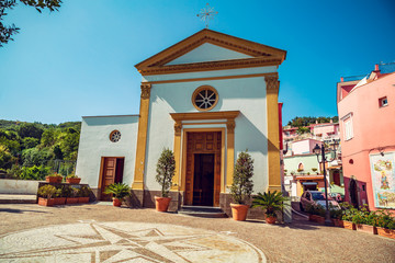 churches of the island of Ischia, tourist destination in the beautiful country.