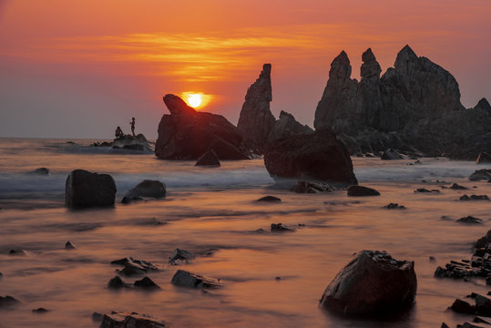 Sunset from arambol beach Goa