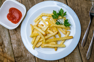 french fries on board