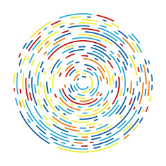 Abstract colorful circle background