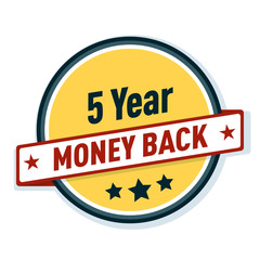 5 year money back guarantee