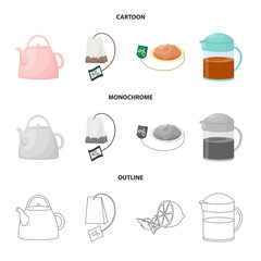 Vector design of healthy and floral  symbol. Set of healthy and gradient stock vector illustration.