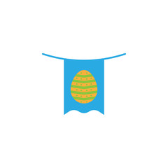 Easter, flag, egg icon. Element of color easter illustration. Premium quality graphic design icon. Signs and symbols collection icon for websites, web design