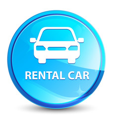 Rental car splash natural blue round button