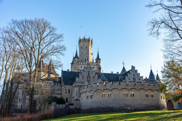 Obraz premium Castle Marienburg near Hannover in spring