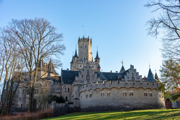 Obraz premium Castle Marienburg near Hannover in spring