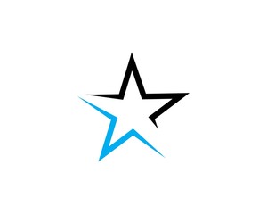 Star Logo Template vector icon illustration