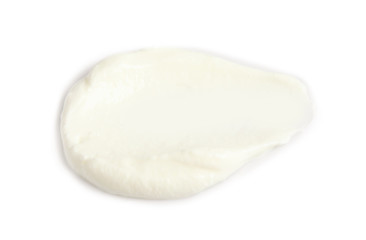 Fototapeta na wymiar Delicious sour cream on white background. Dairy product