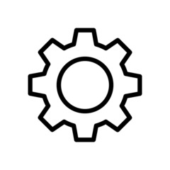 Gear icon, settings symbol