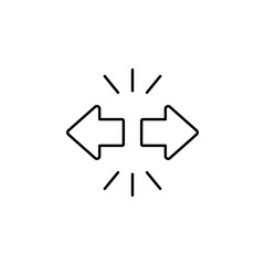 choice, navigation, arrow icon. Element of marketing for mobile concept and web apps icon. Thin line icon for website design and development, app development. Premium icon