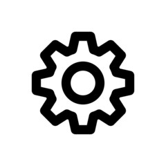 Gear icon, settings symbol