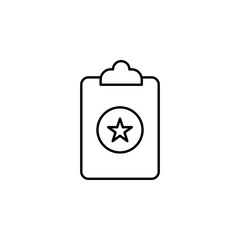 clipboard, rate, folder icon. Element of marketing for mobile concept and web apps icon. Thin line icon for website design and development, app development. Premium icon