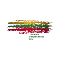 Lithuania Independence Day Vector Template Design Illustration