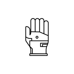 gloves, racing icon. Element of motor sport for mobile concept and web apps icon. Thin line icon for website design and development