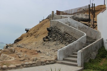 Fototapeta premium stairs at the beach
