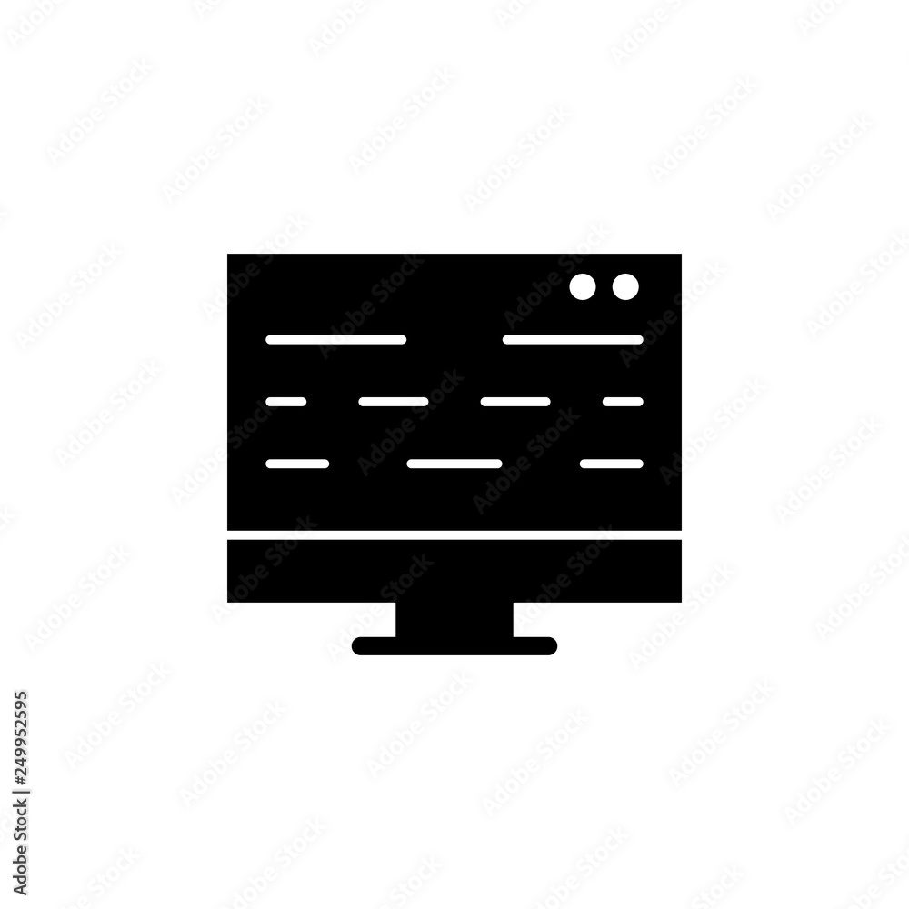 Poster web development, coding icon. element of web development icon. premium quality graphic design icon. 